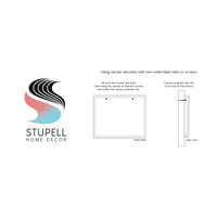 Stupell Industries školjkasta školjka Nautička siva slika Galerija umotano platno print zidna umjetnost,