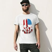 Lobanja NYC majica grafički dizajn Vintage majica Muška pamuk klasični Crewneck kratki rukav Tees Unise White XL
