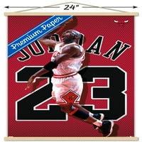 Michael Jordan - Zidni poster dres sa drvenim magnetskim okvirom, 22.375 34
