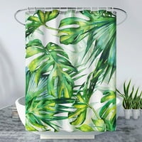 SweetCandy tropska zelena biljka vodootporna za kadu tuš vodootporna poliesterska zavjesa za kupatilo