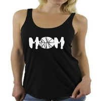 Ženska košarkaška mama Sport mama grafički trkački rezervoari ideja za poklon za bijeli Majčin dan