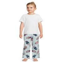 Wonder Nation Girls Plish Print Pidžama hlače, veličine 4- & plus