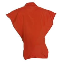 Avamo ženske majice jednobojne majice bez rukava prsluk žene obična pulover zabava ljeto vrh narandžasta