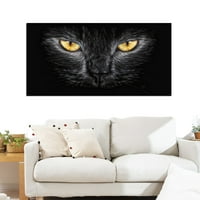Dizajn umjetnosti crne mačke oči platnene umjetnosti, paneli, 60 32
