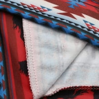 Duge dukserice za žene Aztec kapuljačom žene Duks jesen Drawstring etnički stil poliester pulover žene