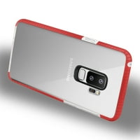 Samsung Galaxy S Plus futrola za mekanu prozirna TPU u čistom crvenoj boji