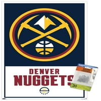 Denver Nuggets-Logo zidni Poster sa klinovima, 14.725 22.375