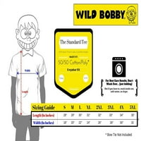 Wild Bobby, Live In Peace Paint Peace Logo Pop kulture Muška grafička majica, Kelly, 2XL