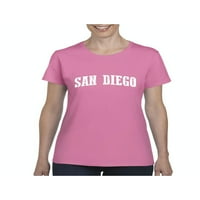 MmF-ženska majica kratki rukav, do žena veličine 3xl-San Diego