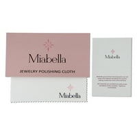 Miabella Women's 2- Carat t.gw. Kabine za jastuke Blue Topaz i dijamantski naglasak 10kt ružični zlatni koktel prsten