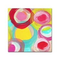 Zaštitni znak likovne umjetnosti šareni sunce krugovi kvadratni 5 platnena umjetnost Amy Vangsgard