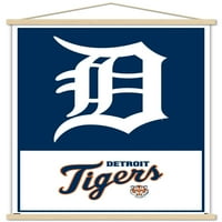 Detroit Tigers-Logo zidni Poster sa magnetnim okvirom, 22.375 34