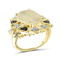 JewelersClub Moonstone Ring Rođenton Nakit - 5. Karat Moonstone 14K pozlaćeni nakit srebrnog prstena sa