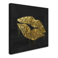Zaštitni znak Likovna umjetnost zlatne usne Umjetnost platna u boji Pekara
