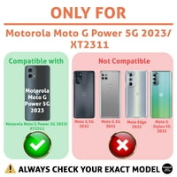 TalkingCase tanka futrola za telefon kompatibilna za Motorola Moto G Power 5G , dnevni i noćni Print,