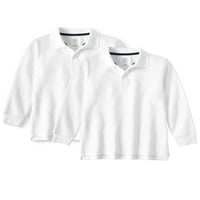 Wonder Nation Boys Školska uniforma dugih rukava s dugim rukavima Polo majica, paket vrijednosti, veličine