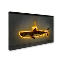 Zaštitni znak Likovna umjetnost' Žuta podmornica ' platnena Umjetnost Oktavijana miela