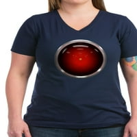 CafePress-Hal eye ženska tamna majica s V izrezom-ženska tamna majica s V izrezom