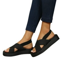 Ženske sandale Ljeto odobrenje, podržavaju udobne sandale za hodanje niske pete klizne nožne prste na