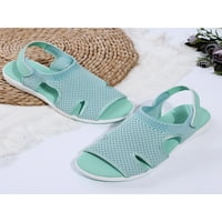 Woobring ženske ljetne sandale casual udobne flop flops cipele za plažu Slingback elastične ravne sandale