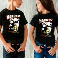 Naruto Soup Anime štampani kratki rukav za muškarce žene Teen crna majica