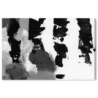 Wynwood Studio Abstract Wall Art Canvas Prints 'Pronto crno-bijela' boja-crna, bijela