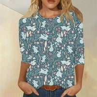 Ženski Vrhovi Rukav Slobodno Vrijeme Ljetni Grafički Printovi Bluza M