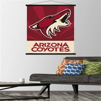Arizona Coyotes-Logo zidni Poster sa magnetnim okvirom, 22.375 34