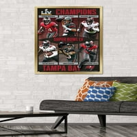 Tampa Bay Buccaneers - prigodni Super Bowl LV Champions zidni poster, 22.375 34
