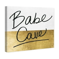 Wynwood Studio tipografija i Citati Wall Art Canvas Prints 'Babe Cave' osnažene žene Citati i izreke -