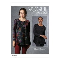 Vogue uzorak uzorka: Marcy Tilton, propuštaju vrhunske veličine xs-s-m