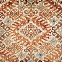 Ujedinjeni Tkači Amarna Verazanno uznemireni grimizni tkani tepih ili trkač