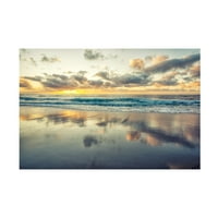 Joseph S Giacalone 'Perfect Sunset At Wipeout Beach' Canvas Art