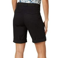 Žene udobne ljetne kratke hlače iz džepova elastičnih struka Casual Beach Hlače hlače za žene crne s