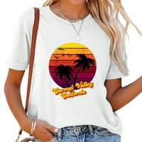 Ženska meka i rastezljiva majica-Hawaii Aloha Honolulu Print na plaži, moderan i funkcionalan