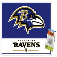 Baltimore Ravens - Logo Zidni poster sa pushpinsom, 14.725 22.375