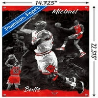 Michael Jordan - Sketch zidni poster sa pushpinsom, 14.725 22.375
