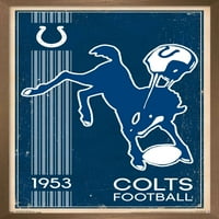 Indianapolis Colts-Retro Logo Zidni Poster, 14.725 22.375