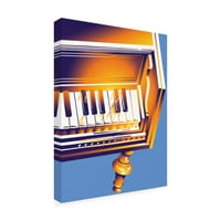 Zaštitni znak likovne umjetnosti' stari klavir ' platno Art David Chestnutt