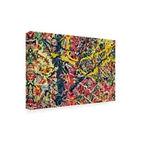 Zaštitni znak likovne umjetnosti 'apstraktni prskalice Lovejoy 6' umjetnost na platnu Marka Lovejoya