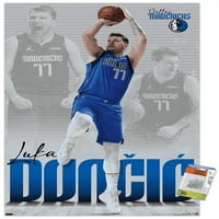 Dallas Mavericks-Luka Dončić zidni Poster sa potisnim iglama, 22.375 34