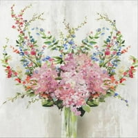 U harmoniji cvjetno omotano rastegnuto platno, tiskani zid Art, 24x30