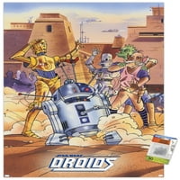 Star Wars: Droids - Zidni poster kvara sa drvenim magnetskim okvirom, 22.375 34