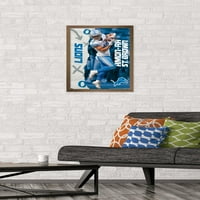 Detroit Lions - Amon-Ra St. Brown zidni poster, 14.725 22.375 Uramljeno