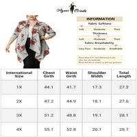 Jedinstvene povoljne ženske odjeće Plus Size slatka Sova Print Kimono Cover Up Cardigan