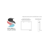 Stupell Industries pastelni kišobran punjen na plaži akvarel pejzažni platneni zidni umjetnički dizajn