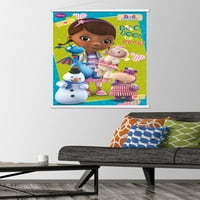 Disney Doc McStuffins - Boo Boos Be Otišao zidni poster sa drvenim magnetskim okvirom, 22.375 34
