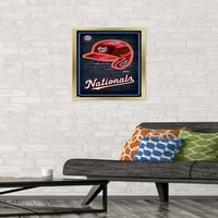 Washington Nationals - Neonska kaciga zidni poster, 14.725 22.375 Uramljeno