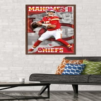 Kansas City Chiefs - Patrick Mahomes II Zidni poster, 22.375 34 uokviren