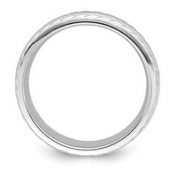 Čvrsto srebrni srebrni jedinstveni muški vjenčani prsten veličine 12
